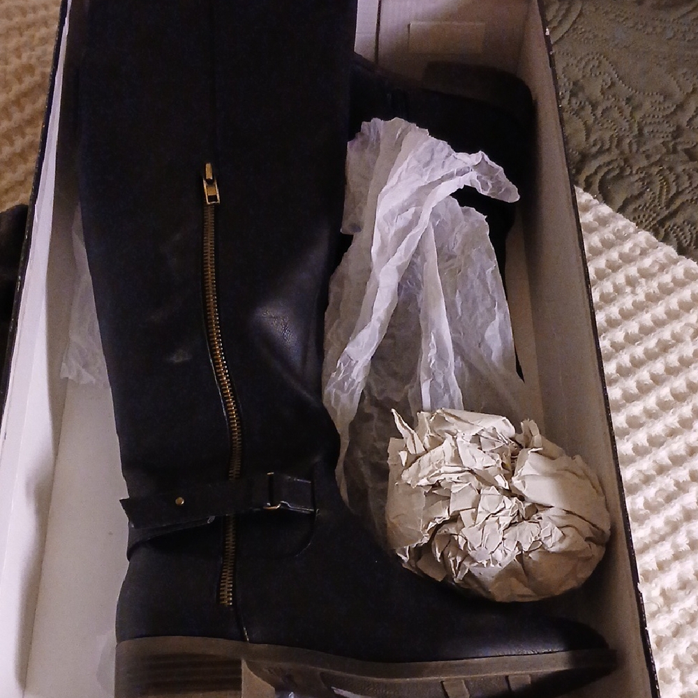Fergalicious Black Over the Knee Boots